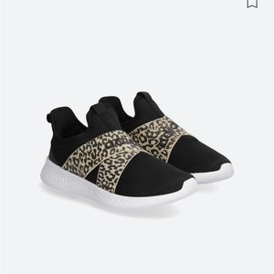 animal print slip on trainers